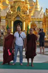 Jesper with monks