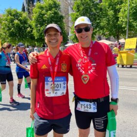 Nha & Jesper ran Rock & Roll Marathon in Madrid